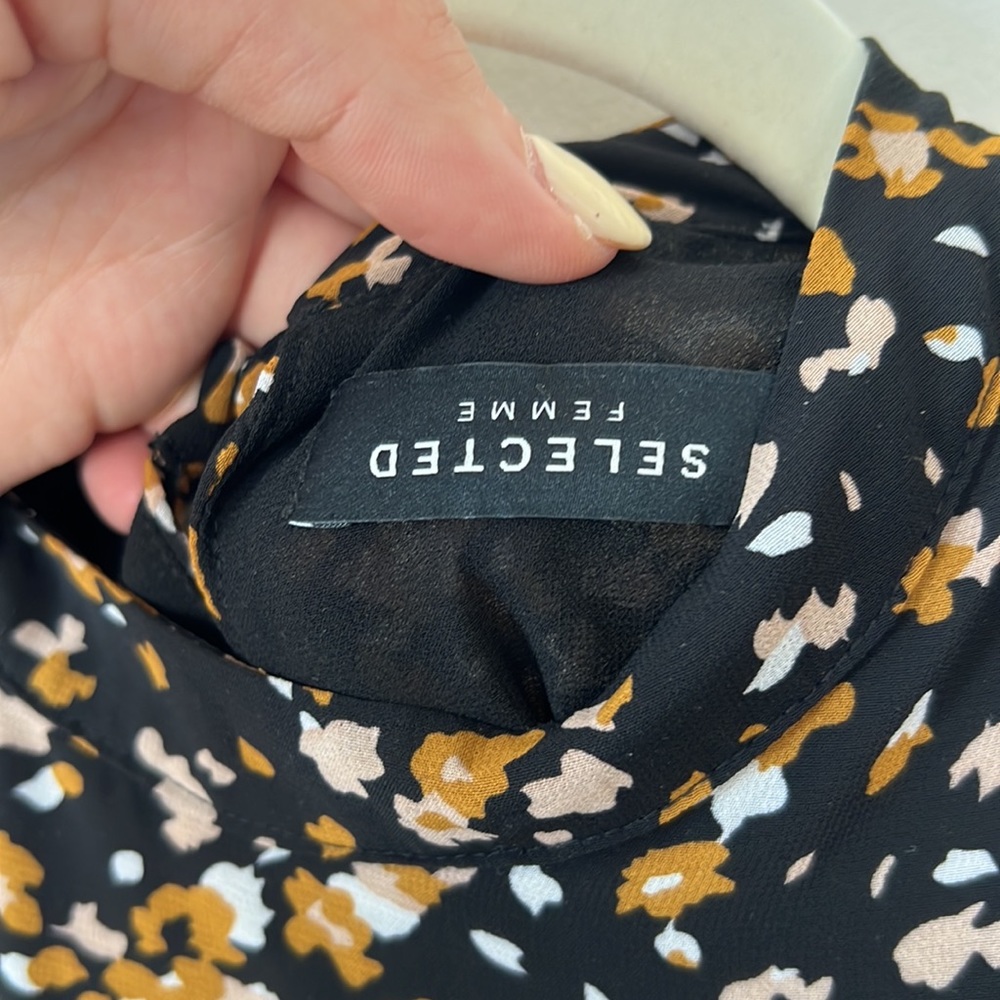 PATTERNED MIDI DRESS - Picture 9 of 9